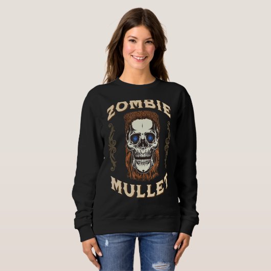 Zombie Mullet im vorderen Party im B Sweatshirt (Vorne ganz)