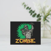 Zombie Mummy Postcard Postkarte (Stehend Vorderseite)