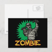 Zombie Mummy Postcard Postkarte (Vorne/Hinten)