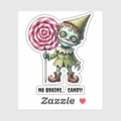 Zombie Munchkin Custom-Cut Vinyl Sticker (Blatt)