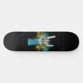 Zombie Music Rock Konzertsymbol Skateboard (Horizontal)