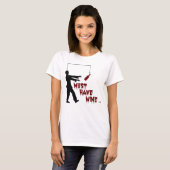 Zombie muss Wein haben T-Shirt (Vorne ganz)