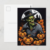 Zombie-Nacht Postkarte (Vorne/Hinten)