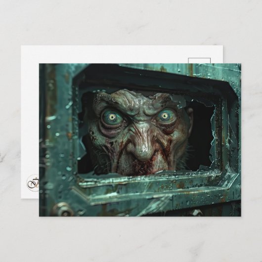 Zombie Nathaniel Postkarte (Vorne/Hinten)