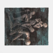 "Zombie Night" Fleecedecke (Vorderseite (Horizontal))