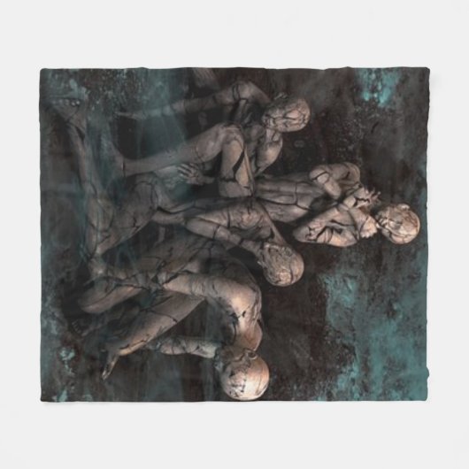 "Zombie Night" Fleecedecke (Vorderseite (Horizontal))