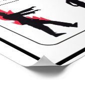 Zombie-Notfallplakat Poster (Ecke)