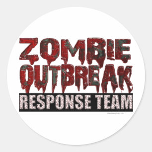 Zombie-Notfallteam Runder Aufkleber