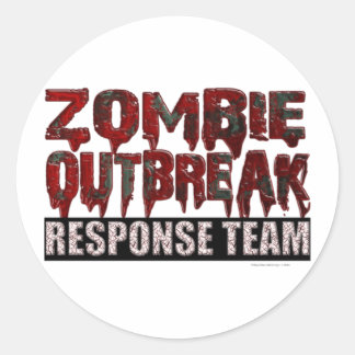 Zombie-Notfallteam Runder Aufkleber