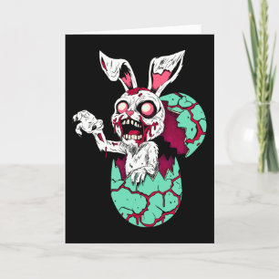 Zombie Oaster Bunny Feiertagskarte