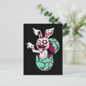 Zombie Oaster Bunny Postkarte (Stehend Vorderseite)