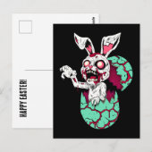 Zombie Oaster Bunny Postkarte (Vorne/Hinten)