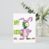 Zombie Oaster Feiertagspostkarte (Stehend Vorderseite)