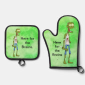 Zombie Ofenhandschuh & Topflappen-Set (Vorderseite)