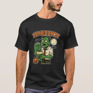 Zombie-Onkel mit Kaffee T-Shirt