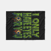 Zombie “only Eyes For You” Horror Valentine Creepy Fleecedecke (Vorderseite (Horizontal))