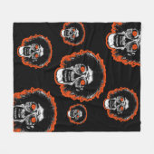 ZOMBIE - Orange Eyes Multi Face Fleece Blanket (Vorderseite (Horizontal))