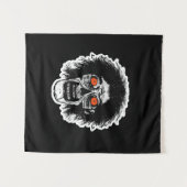 ZOMBIE Orange Eyes Wandteppich (Vorderseite (Horizontal))