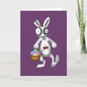 Zombie-Osterhase Feiertagskarte