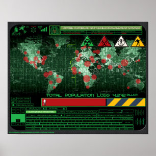 Zombie Outbreak Battle Field Management System Poster