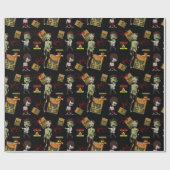 Zombie Outbreak Muster Geschenkpapier (Flach)