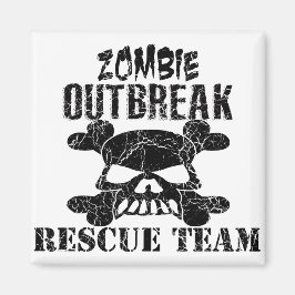 Zombie Outbreak Rescue Team Magnet