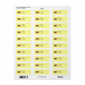 Zombie Outbreak Response Team Address Labels (Vorne)
