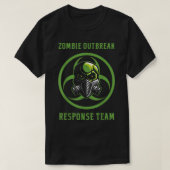 Zombie Outbreak Response Team Funny Halloween 6938 T-Shirt (Design vorne)