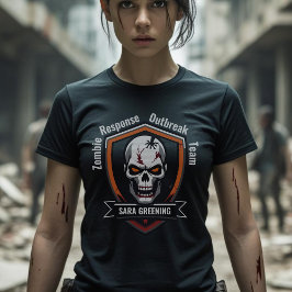 Zombie Outbreak Response Team Ihr Name T - Shirt