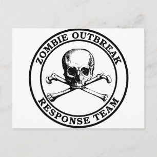 Zombie Outbreak Response Team (Schädelknochen) Postkarte