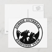 Zombie Outbreak Response Team (Zombie Hands) Postkarte (Vorne/Hinten)