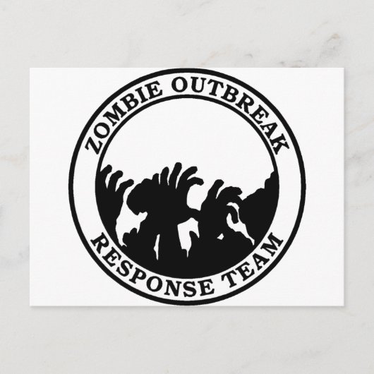 Zombie Outbreak Response Team (Zombie Hands) Postkarte (Vorderseite)