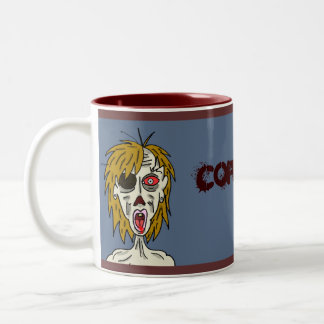 Zombie-Paar-Tasse Zweifarbige Tasse