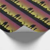 Zombie-Packpapier Geschenkpapier (Ecke)