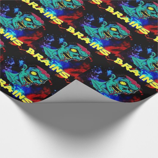 Zombie-Packpapier Geschenkpapier (Ecke)