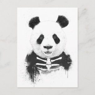 Zombie Panda Postkarte
