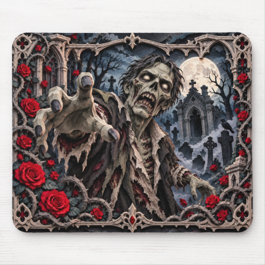 Zombie, Paper Cut Monster Mousepad (Vorne)