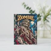 Zombie, Paper Cut Monster Postkarte (Stehend Vorderseite)