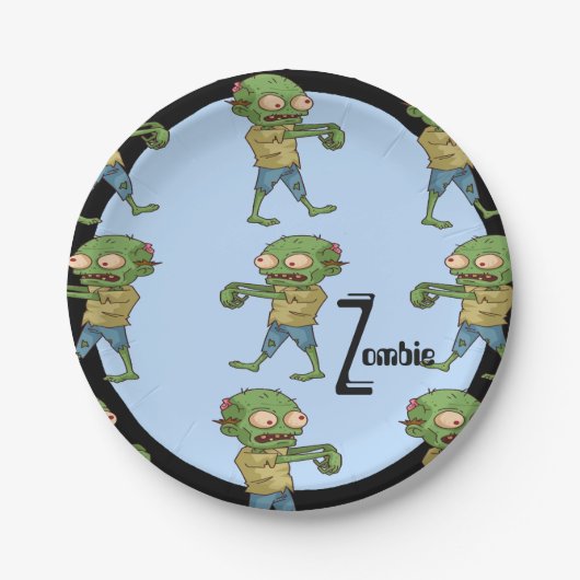 Zombie-Paper-Teller Pappteller (Vorderseite)