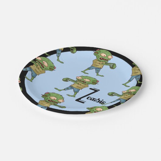 Zombie-Paper-Teller Pappteller (Schrägansicht)