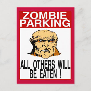 Zombie Parking Postkarte