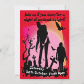 Zombie Party Apokalypse dystopische Veranstaltung Einladung (Vorderseite)