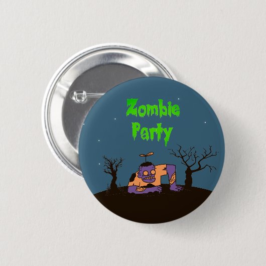 Zombie Party Button (Vorne & Hinten)