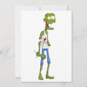 Zombie-Party Einladung - Halloween-Karte