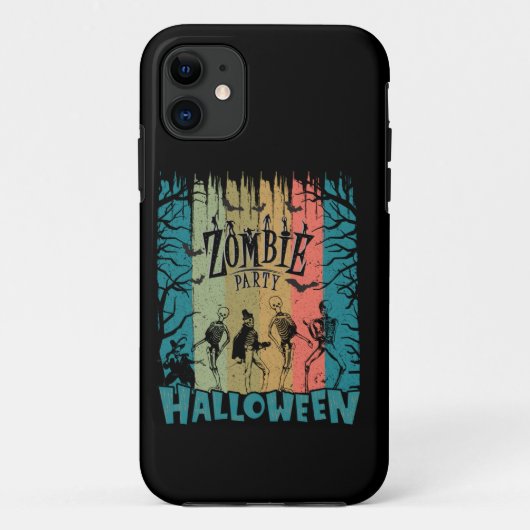 Zombie-Party, Halloween Case-Mate iPhone Hülle (Rückseite)