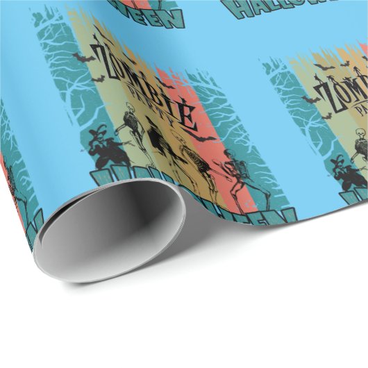 Zombie-Party, Halloween Geschenkpapier (Rolleneckpunkt)