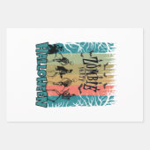 Zombie-Party, Halloween Geschenkpapier Set (Vorderseite)