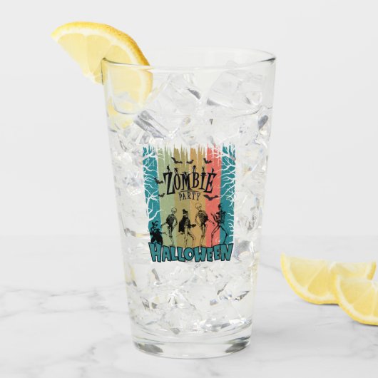 Zombie-Party, Halloween Glas (Vorderseite Ice)