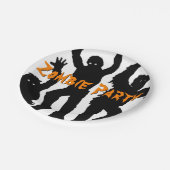 Zombie Party Halloween-Party Pappteller (Schrägansicht)