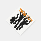 Zombie Party Halloween-Party Serviette (Ecke)
